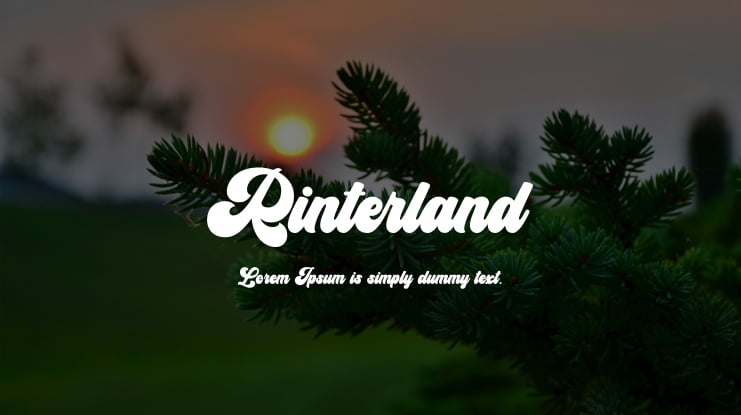 Rinterland Font