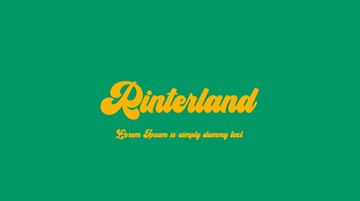 Rinterland Font