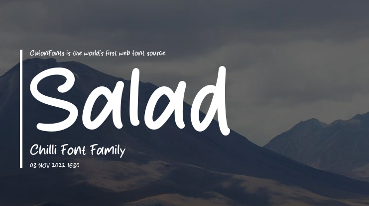 Salad Chilli Font
