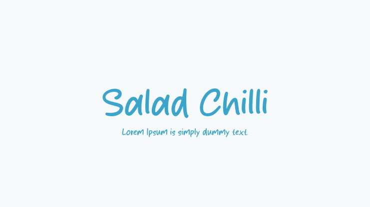 Salad Chilli Font