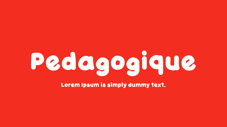 Pedagogique Font