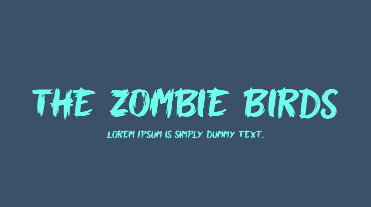 The Zombie Birds Font