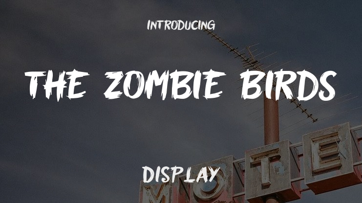 The Zombie Birds Font