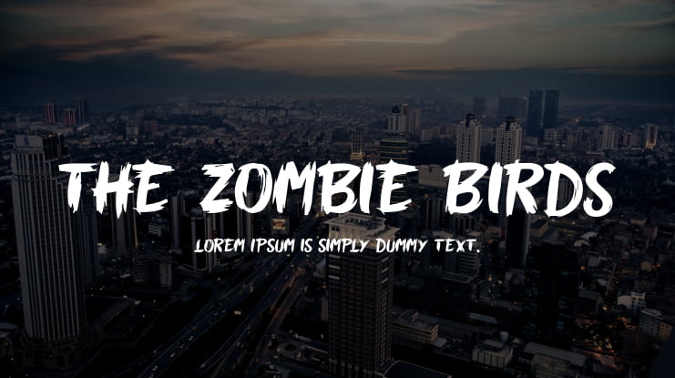 The Zombie Birds Font
