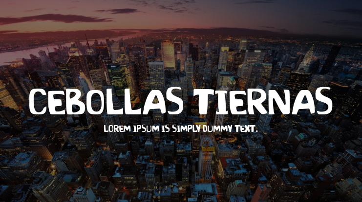 Cebollas Tiernas Font