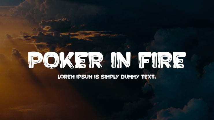 Poker in Fire Font