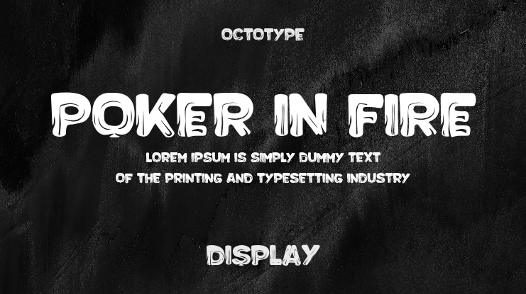 Poker in Fire Font
