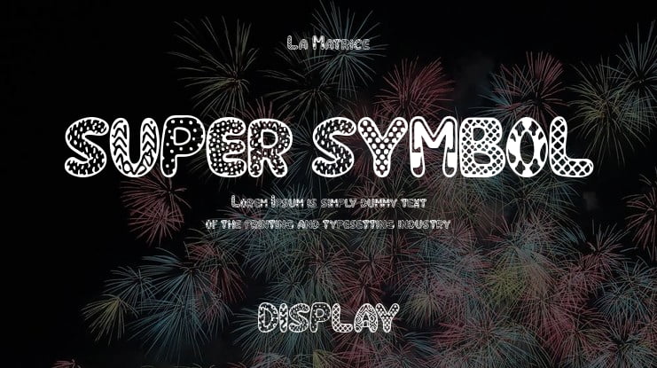 SUPER SYMBOL Font