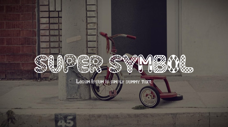 SUPER SYMBOL Font