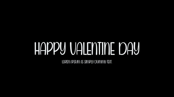 Happy Valentine Day Font