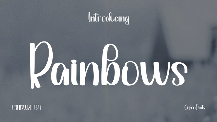 Rainbows Font
