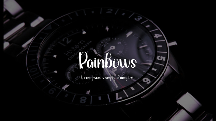 Rainbows Font