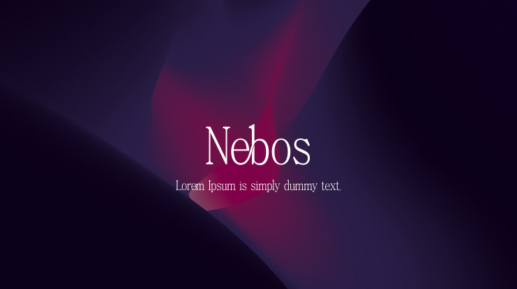 Nebos Font