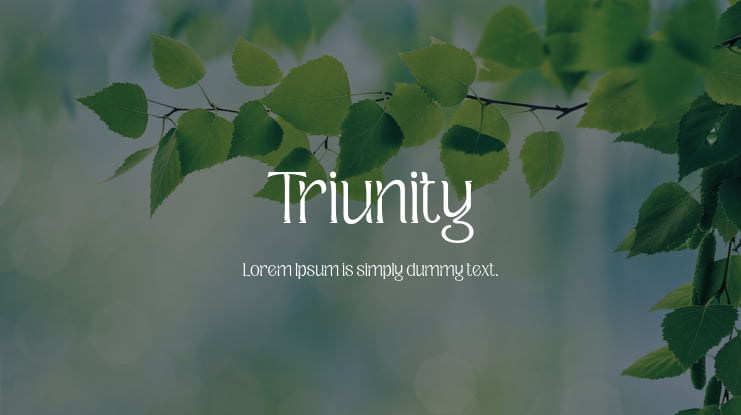 Triunity Font