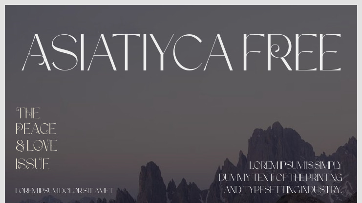 Asiatiyca FREE Font