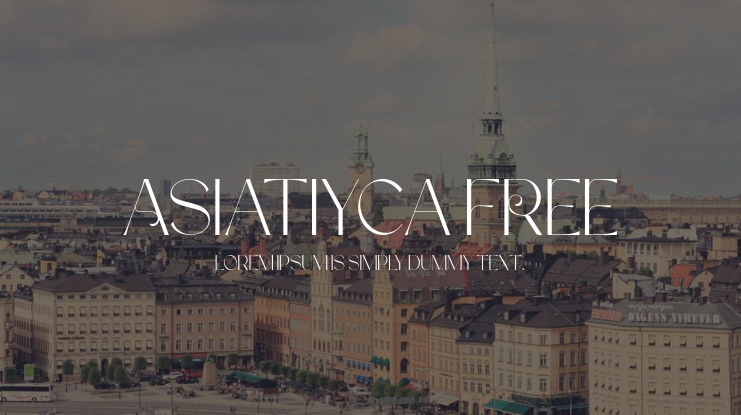 Asiatiyca FREE Font