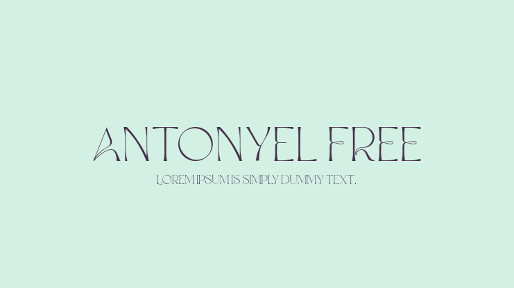 Antonyel FREE Font