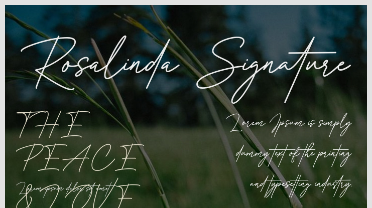Rosalinda Signature Font