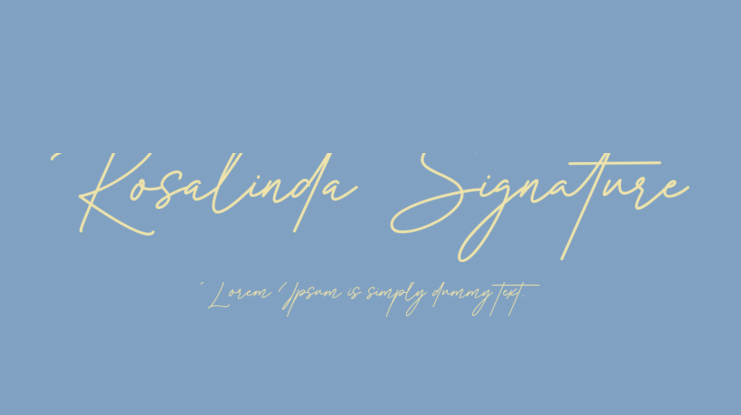 Rosalinda Signature Font