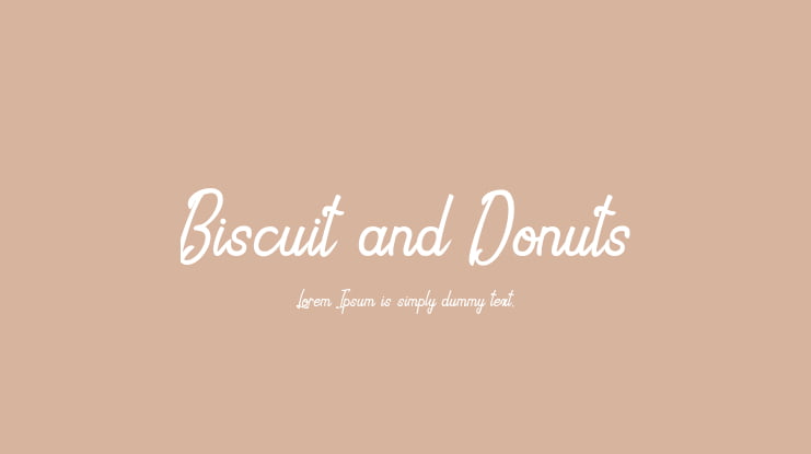Biscuit and Donuts Font
