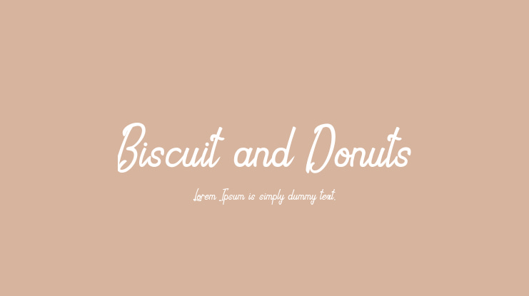 Biscuit and Donuts Font