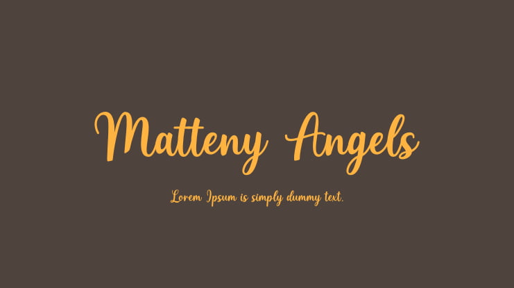 Matteny Angels Font