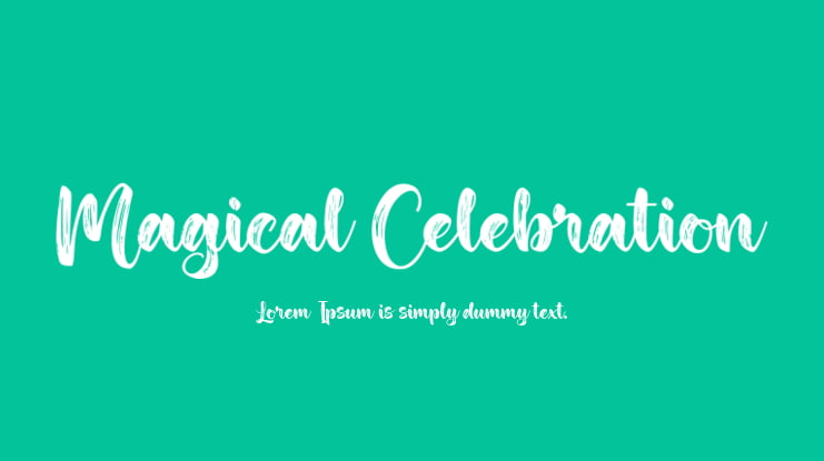 Magical Celebration Font