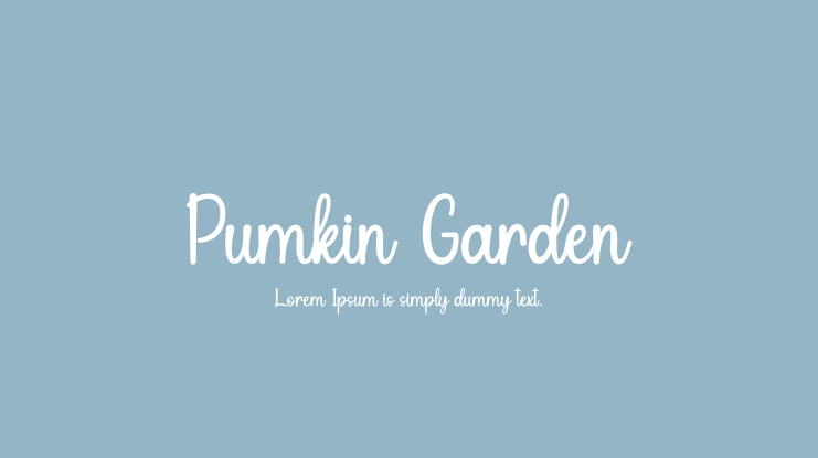 Pumkin Garden Font