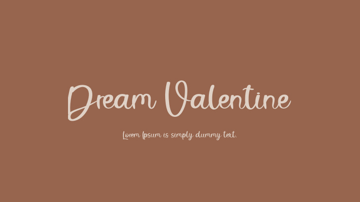 Dream Valentine Font