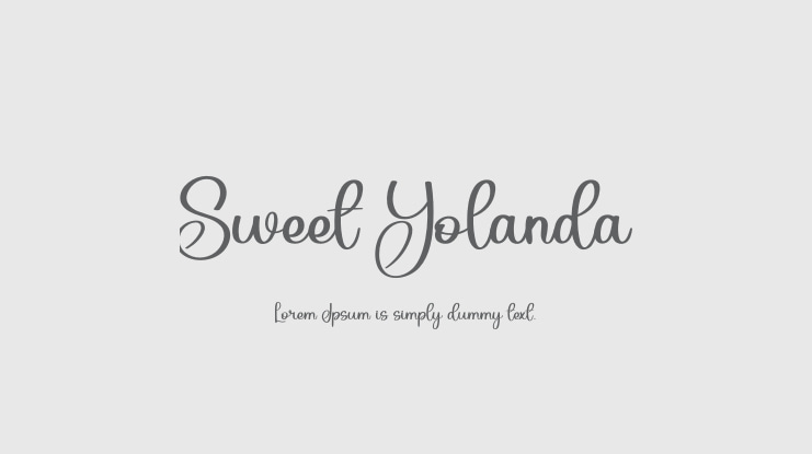 Sweet Yolanda Font