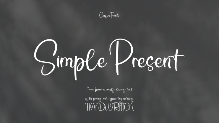 Simple Present Font