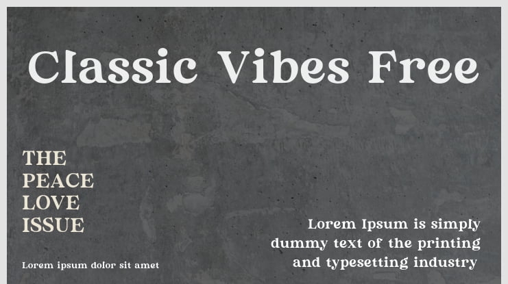 Classic Vibes Free Font