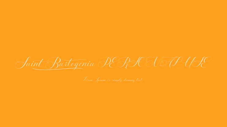 Saint Bartogenia PERSONAL USE Font