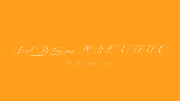 Saint Bartogenia PERSONAL USE Font