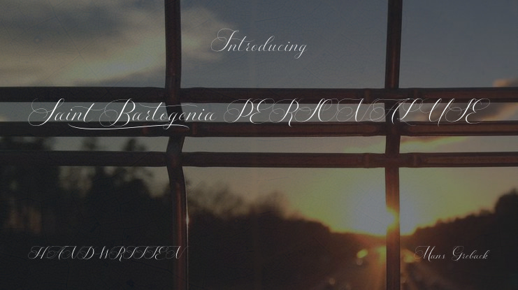 Saint Bartogenia PERSONAL USE Font