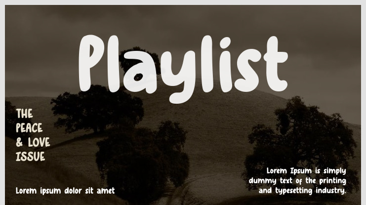 Playlist Font