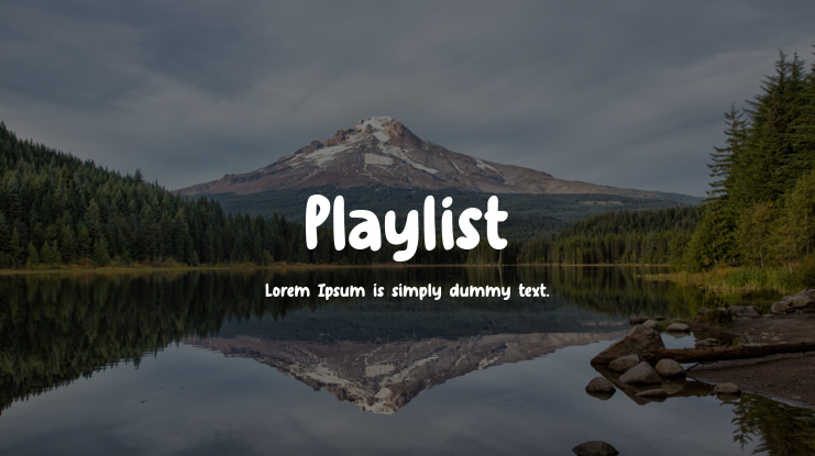 Playlist Font