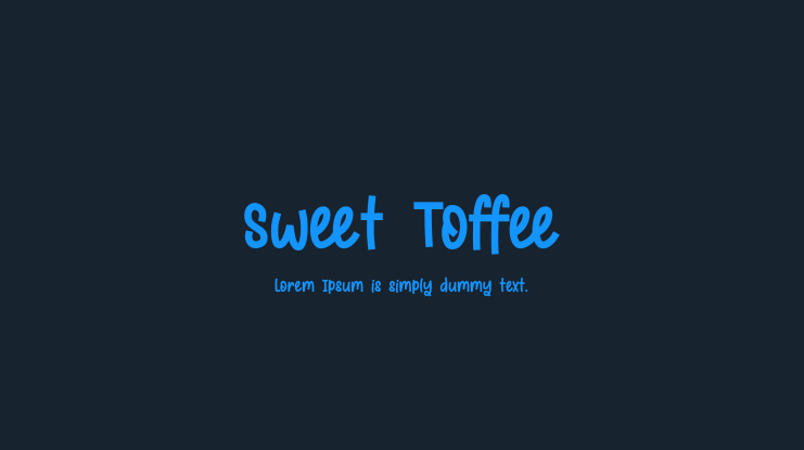 Sweet Toffee Font