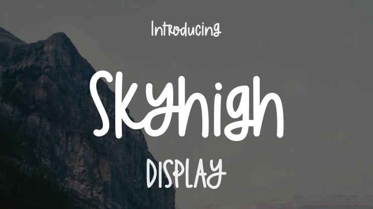Skyhigh Font