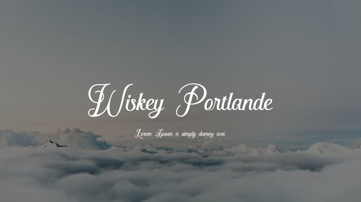 Wiskey Portlande Font
