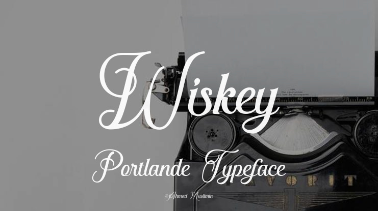 Wiskey Portlande Font