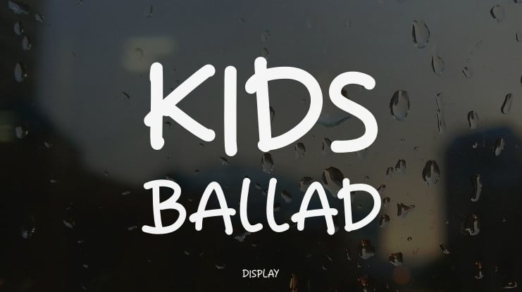 Kids Ballad Font