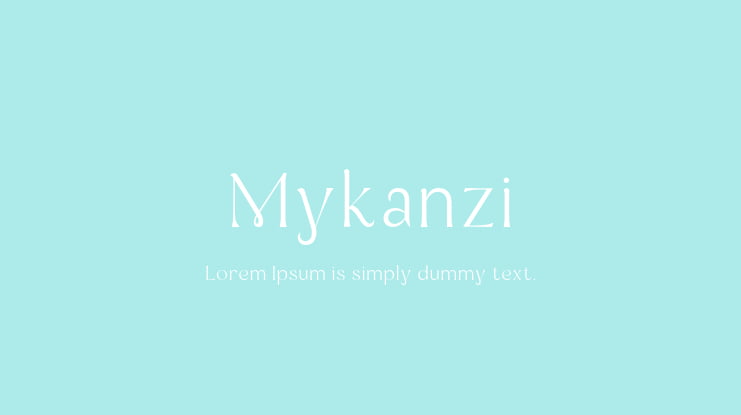 Mykanzi Font