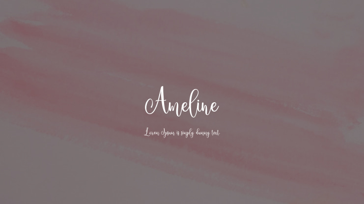 Ameline Font