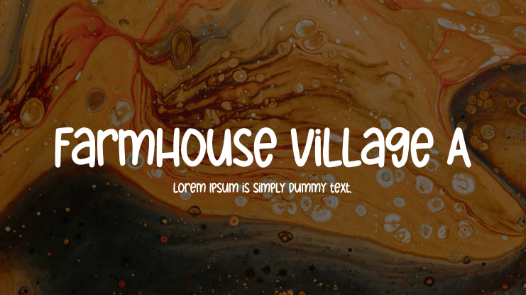 Farmhouse Village A Font Family