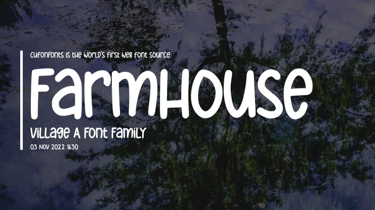 Farmhouse Village A Font Family