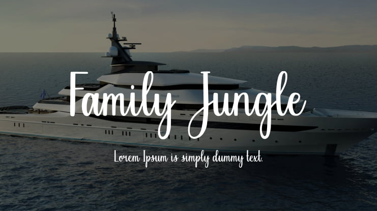 Family Jungle Font