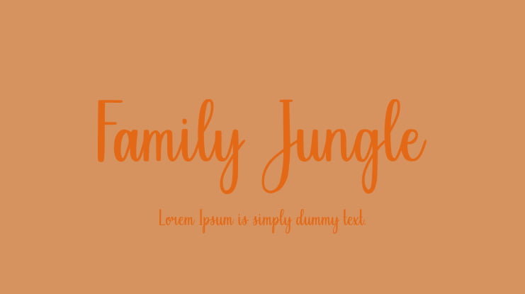 Family Jungle Font