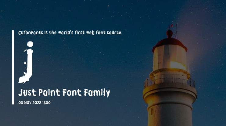 j Just Paint Font