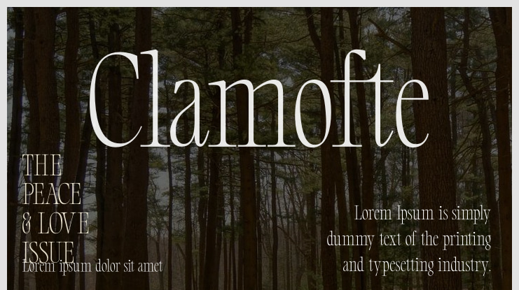 Clamofte Font